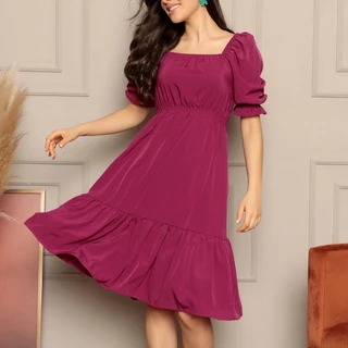 Vestido Feminino I Ombro a Ombro I crepinho