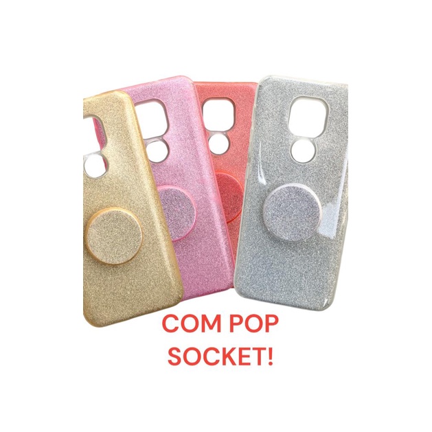 Case Capinha Silicone Compatível Moto E7 Plus Brilho