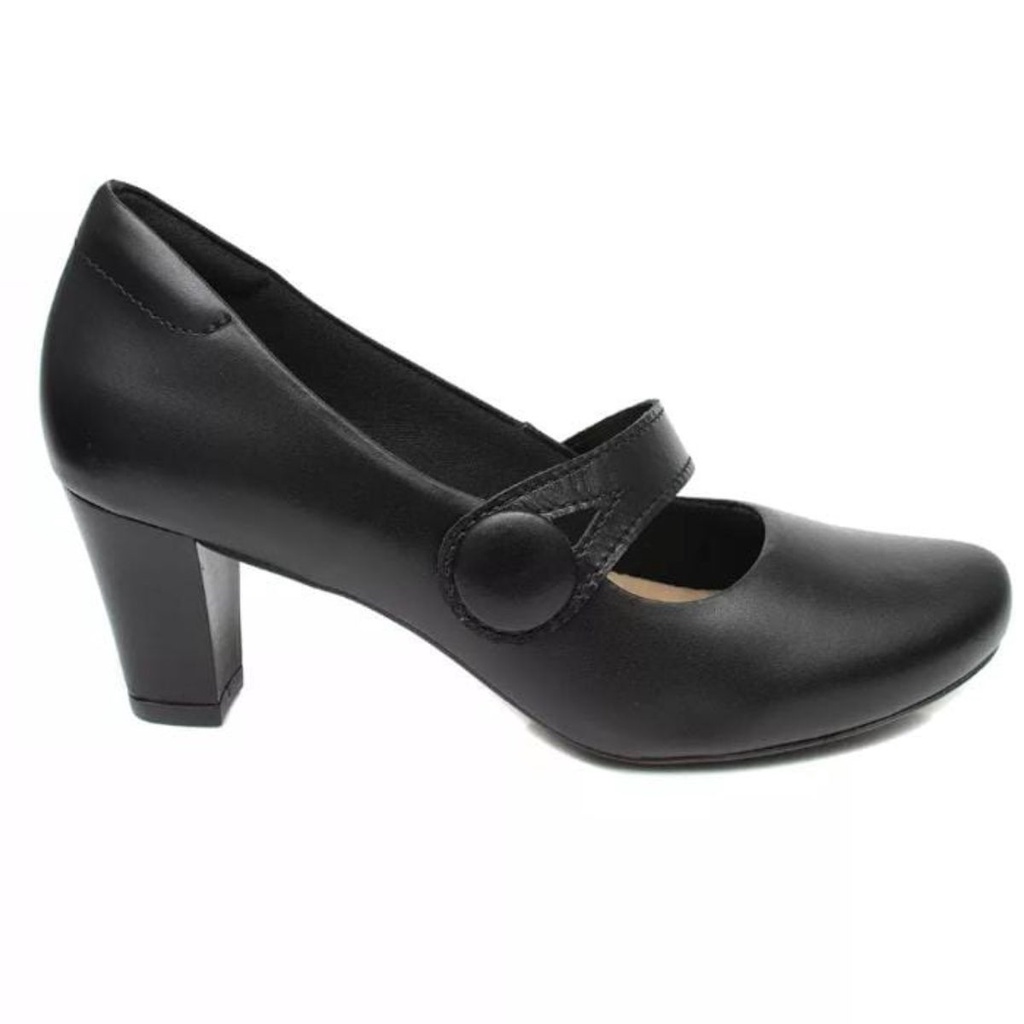 Sapato Peep Toe Neftali Comfort Couro 55051