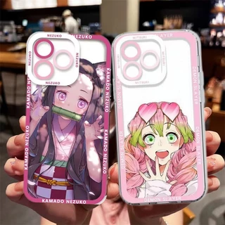 Caixa De Telefone Para Samaung Galaly J7 J2 Prime G530 A12 5G A03S A03 A02 A10 A11 A20S A21 A22 4G Angel Eyes Demon Slayer Capa De Silicone TPU Macia E Transparente À Prova De Choque
