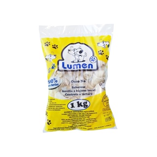 Osso Mordedor Comestível P/cães Lumen 1 Kg Osso Nó 4/5