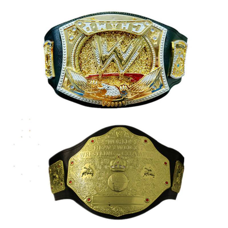 Cinto de Boxe Americano Wrestling WWE Championship Competição de Boxe  Pesado Cinto de Ouro 1: 1 Figura Modelo de adereços