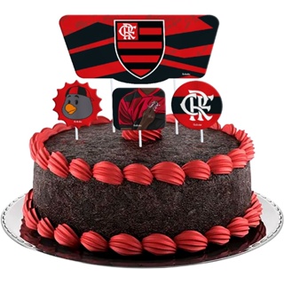 Topper para Bolo Festa Flamengo - Rizzo Embalagens