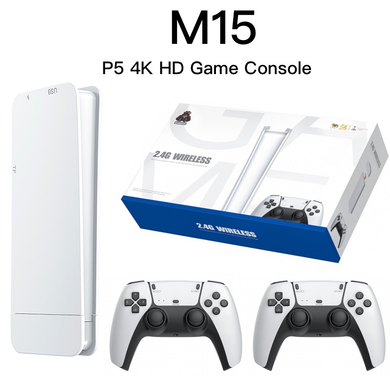 XUXL Consoles de Videogame, 4K 2,4G Wireless 10.000 jogos 32/64GB