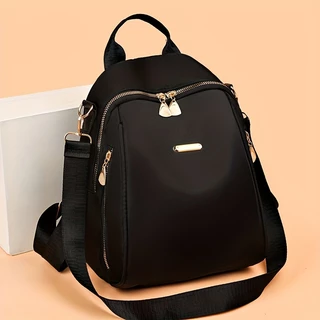 Tendências femininas, anti-roubo, mochila de tecido Oxford versátil e elegante mochila escolar estudantil