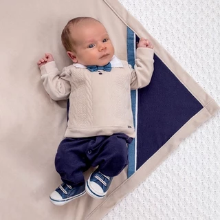 - Saída Maternidade Luxo Bebê Menino Paraiso Plush Ref. 11632