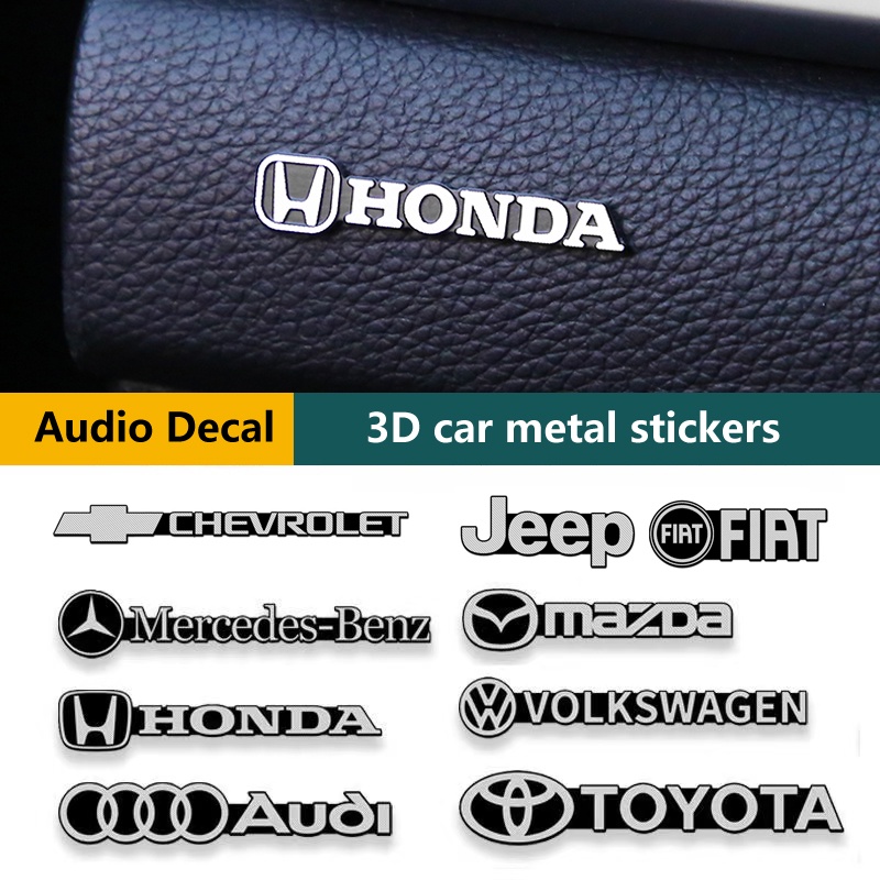 1Pcs 3D Autocolantes De metal Para Carros Decalques Auto Decorativos Autocolante Interior Do Carro Gadgets Emblema Decalque De Áudio Alto-Falante