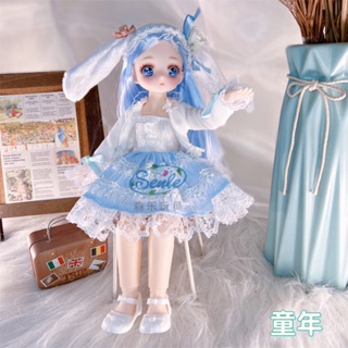 [Escolha De Valor] Boneca BJD 30cm De Simulação 3D Olhos Cômicos Face Múltipla Móvel Bonecas E Roupas Conjunto De Vestidos De Bricolage Menina Vestir Brinquedo Presente
