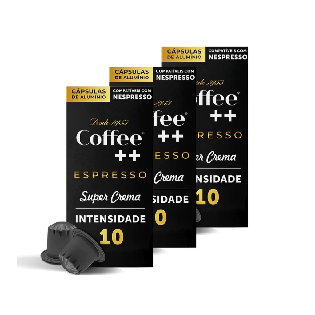 Capsula Para Nespresso Coffee Mais Intenso Super Crema - 30 unidades