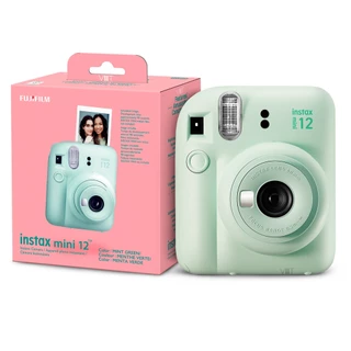 Câmera Instantânea Fujifilm Instax Mini 12 Verde Menta Com Nf - Original - Máquina Fotográfica Instantânea