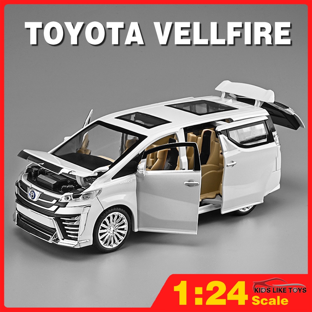 KLT 1/24 Modelo De Carro Diecast Modellista Toyota Alphard