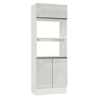 Torre Quente Para 2 Fornos Madesa Smart 100% MDF - Portas Branco Brilho