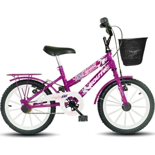 Bicicleta infantil Aro 16 South Nininha Cesto e Paralama meninas