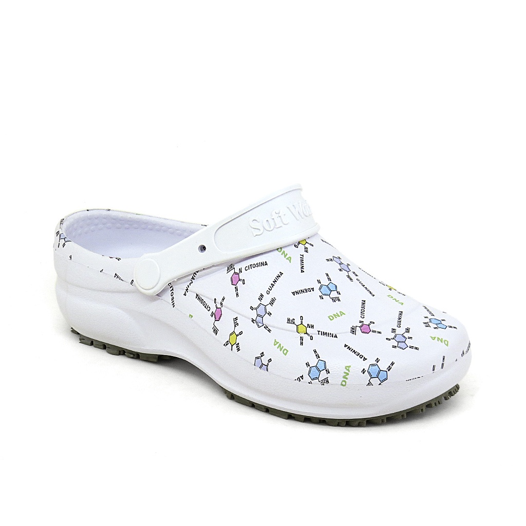 Sand lia Babuche Feminina Chinelo Eva Enfermagem Clinicas Profissionais Beleza Gar onete Estampada
