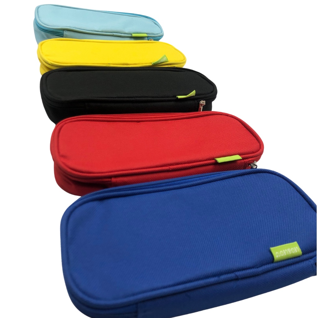 Estojo Organizador Com Divisórias Escolar Leo&Leo 5 Cores