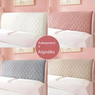 Capa de cabeceira com tudo incluído Capa macia Capa de cabeceira simples Moderna Anti-pó Universal Universal Capa de cabeceira de cama de madeira