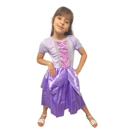 Vestido Princesa Sofia 1-6 anos Infantil