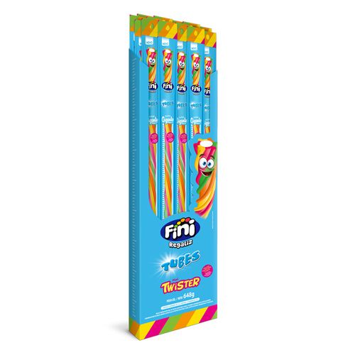 Tubes Super Gigante sabor Twister Display com 24unidades - Fini ...