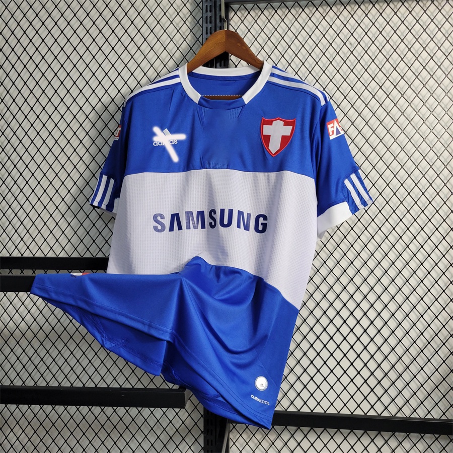 09-10 Camisa De Futebol Retro Palmeiras III Masculina Camiseta - Azul 2009 2010