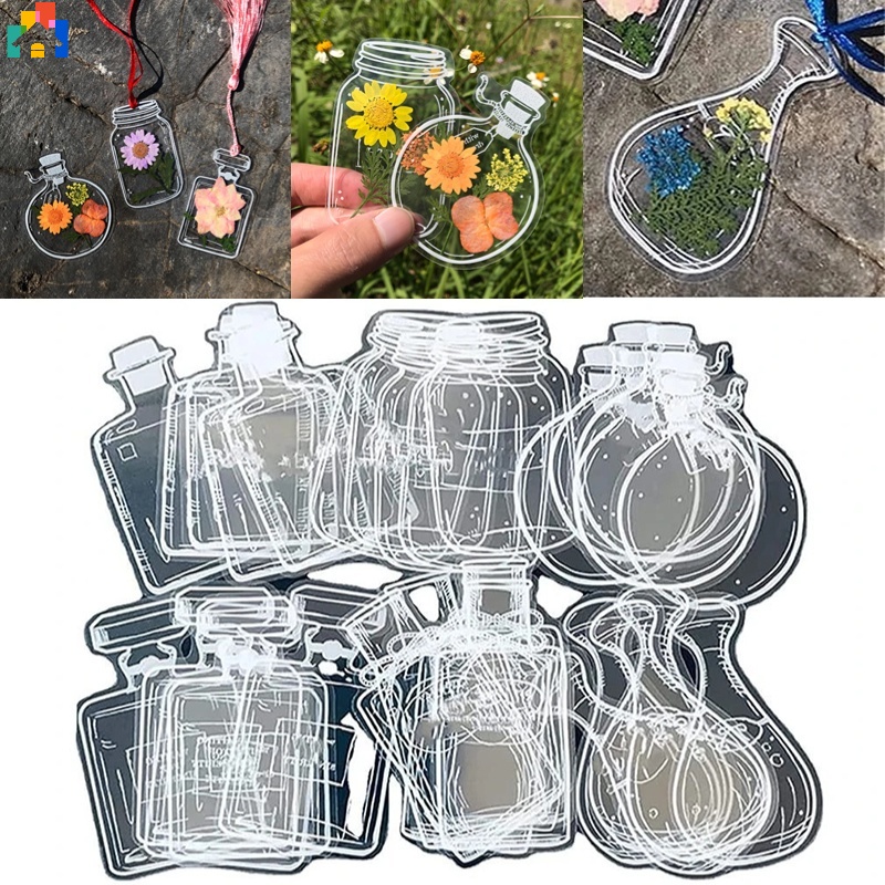 Marcadores De Flores Secas Transparentes Hermosos Marcadores De Flores Hechos En Casa Marcadores De Flores Secas Diy Clips De Pagina De Flores Marcadores