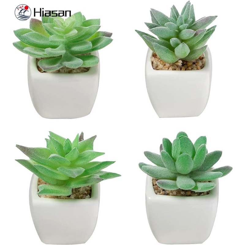 Plantas Suculentas Artificiais/Falsas Floculantes Verdes/Mini Simulação Bonsai Decorações/Verde Realista Para Estante De Livros De Escritório Em Casa Decoração De Mesa