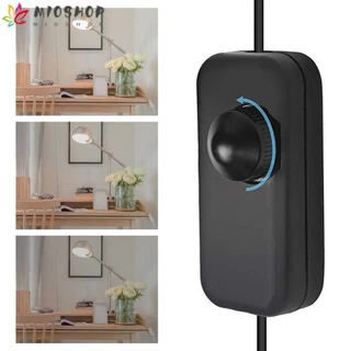 MIOSHOP Interruptor De Lâmpada Regulável , ON/Knob Inline LED Dimmer Switch Shell Fio Plástico Embutido Substituição De Mesa , Luzes Pendentes , Quarto