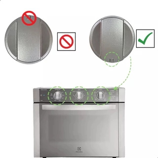 Botão Compatível Fb54x Fb54b Forno Electrolux Kit 3 Unidades