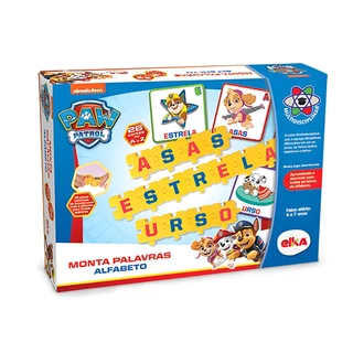 Patrulha Canina Paw Patrol Jogo Monta Palavras Alfabeto Multdisciplinar - 1268 Elka