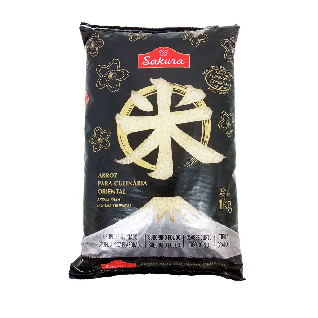 Arroz Japonês Koshihikari Premium 1Kg Sakura