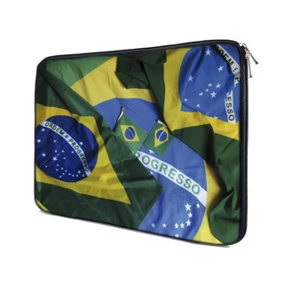 Capa Case Notebook 15.6 Personalizado Bandeiras do brasil jogo