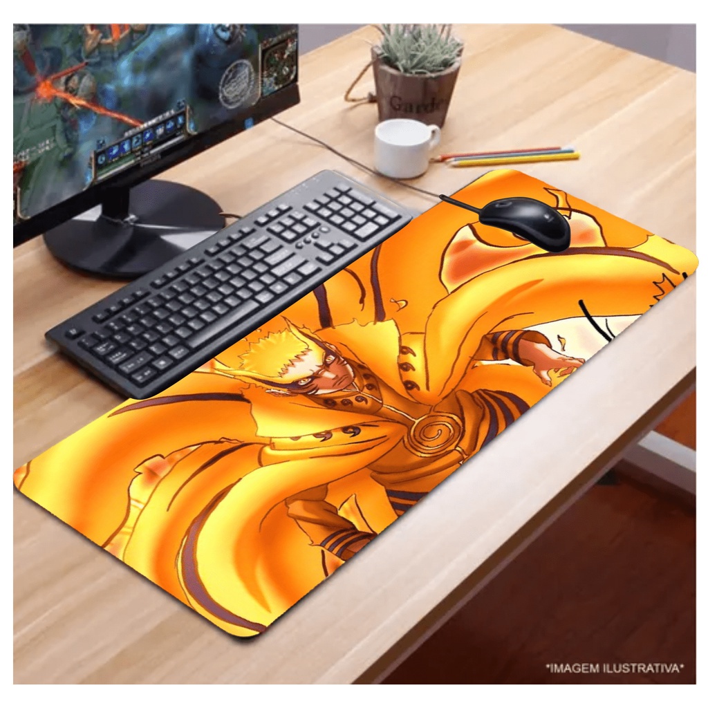 Mouse Pad Gamer animes naruto shipudden Personalizado 65x32 -80 ...