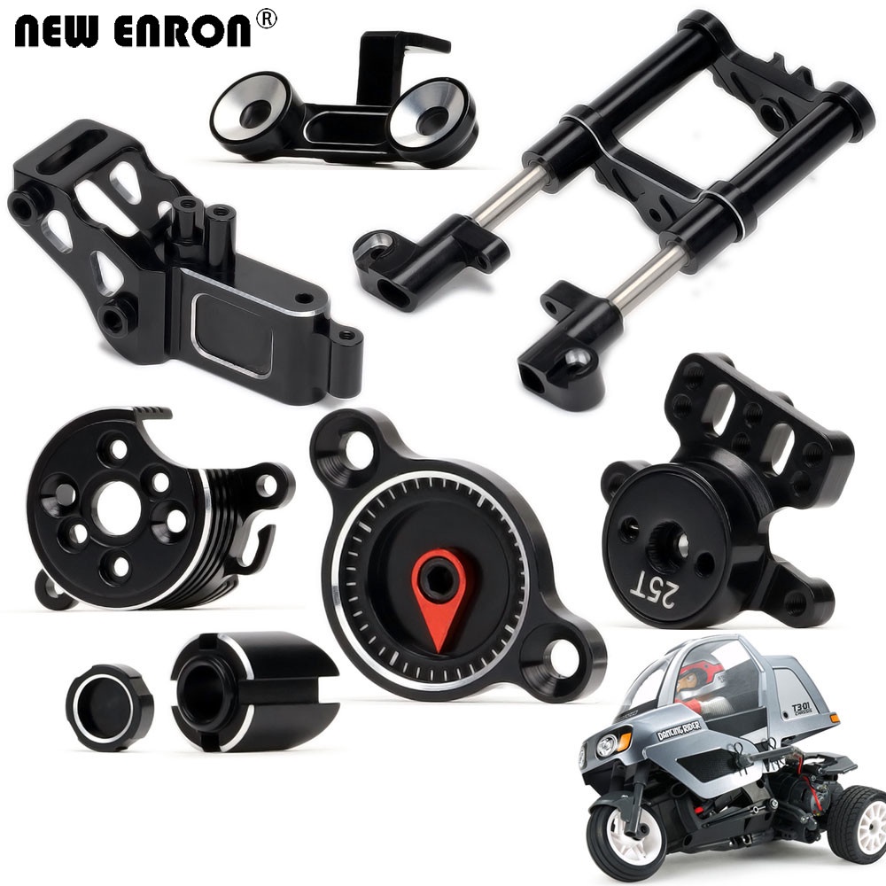 Plaque De Bras Servo Usinée En Billet Pour Tamiya T3-01 Dancing Rider - CNC Vert 1/8