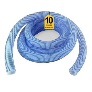 Mangueira Flexível Flutuante Siliconada 10 Metros Para Limpeza de Piscinas