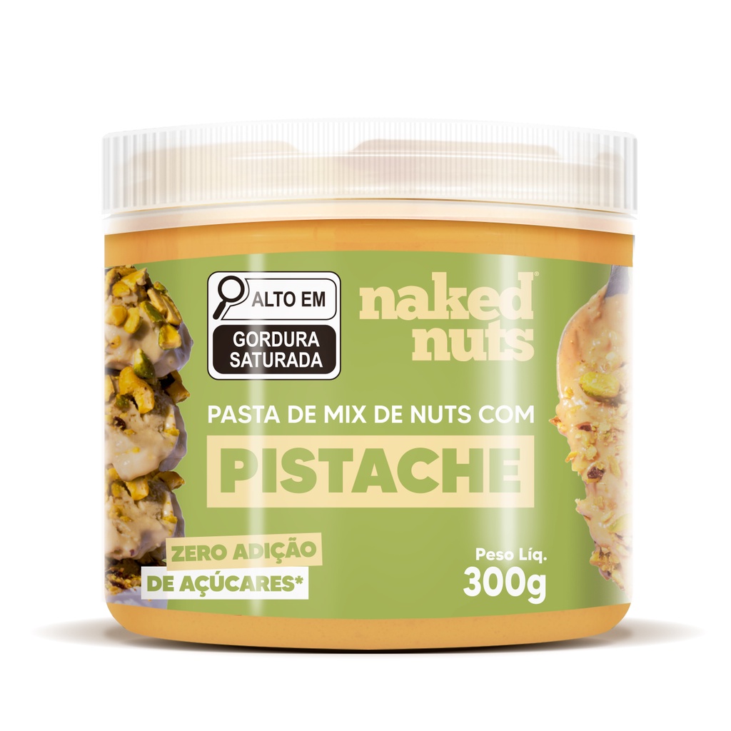 Pasta de Mix de Nuts com Pedaços de Pistache (300g)