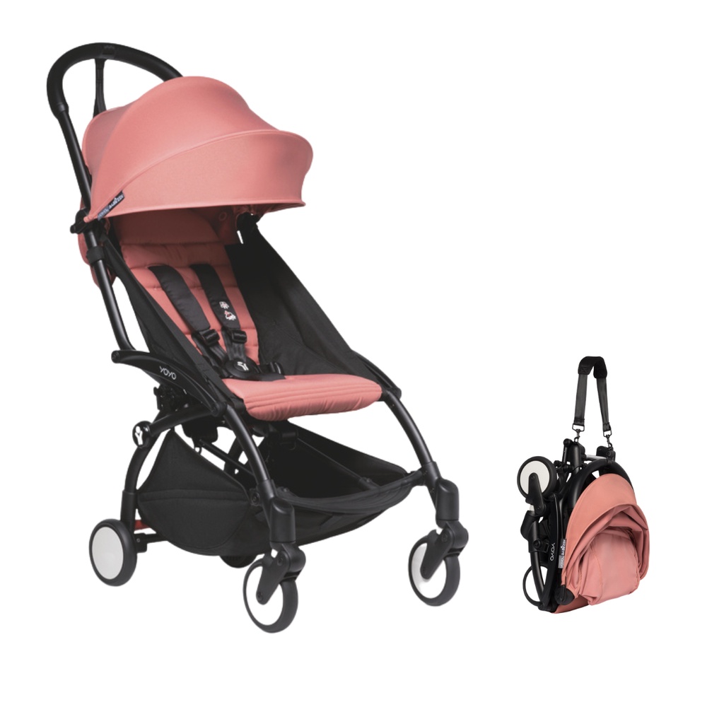 Carrinho Bebê Passeio Menina Compacto Reclinável Yoyo Ginger