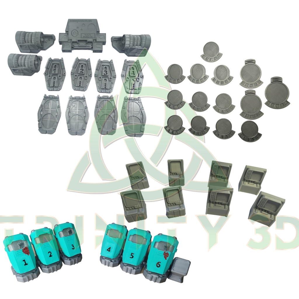 Kit Miniaturas Tokens 3D para Nemesis Board Game | Shopee Brasil