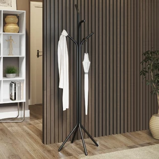 Cabideiro de Metal Preto Fosco Carraro