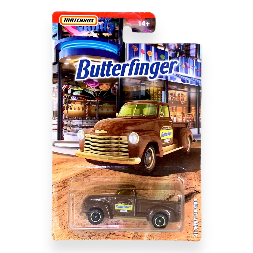 Matchbox '47 Chevy AD 3100 Die-Cast Candy Themed Truck - Brown, Approx 1:64 Scale, With Flashing Light - View #13