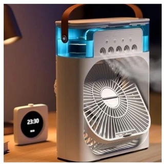 Ar Condicionado Pulverização e Refrigerador Com Água Ventilador De Mesa Desumidificador USB Portatil em Oferta na Shopee