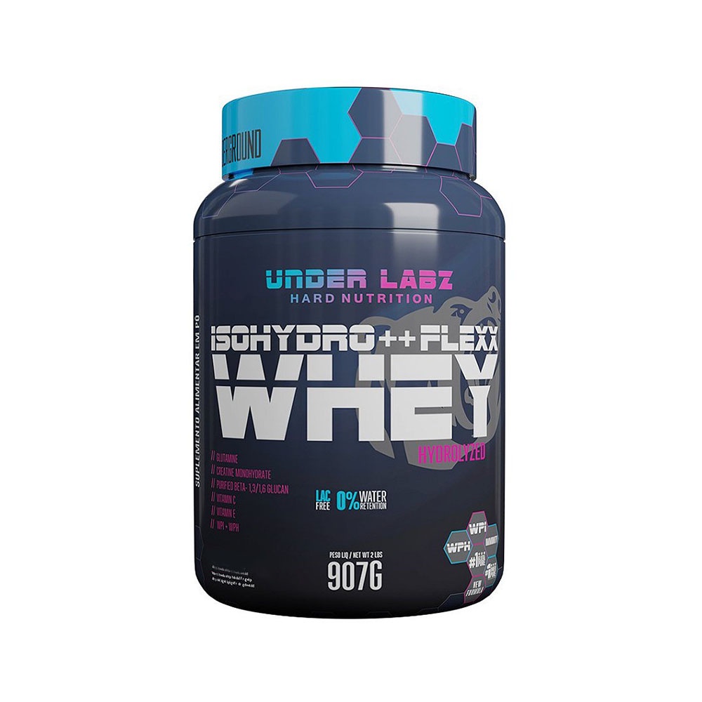 IsoHydro++Flexx Whey Under Labz 907g – Whey Isolado e Hidrolisado