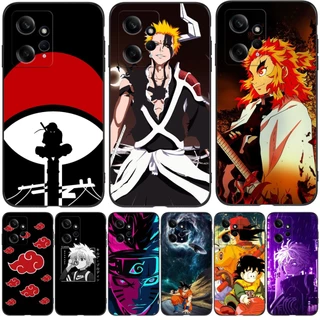 Para Xiaomi Redmi Nota 12 4G 5G Caixa Global Capa Telefônica Caçador De anime tpu Preto X naruto De Lixívia