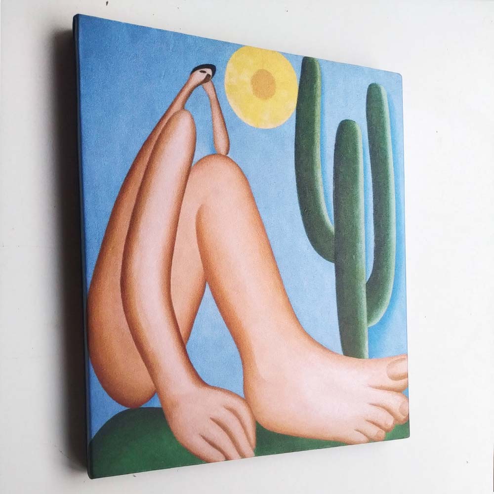 Quadro decorativo, Abaporu Tarsila do Amaral. impressão em tela acetinada