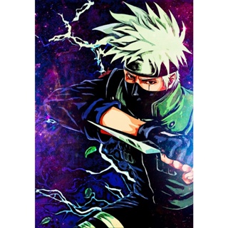 Terminado pintura Kakashi Hatake - Desenhos de Animes