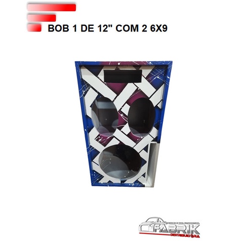 Caixa Bob 12 Com Par De 6x9, Vazia Pintada