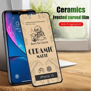 Em Estoque 9D Protetor De Tela Transparente/matte De Cerâmica Macia Para Iphone 15 14 12 13 11 Pro Max Mini X/XS XR 8 7 6 14Plus