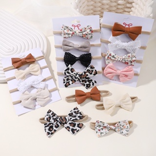 3/4Pcs/Set Laço De Renda Para Meninas Recém-Nascidas Fita De Cabeça Nylon Elásticocabeça De Cabelo Babe Hair Accessories Gift