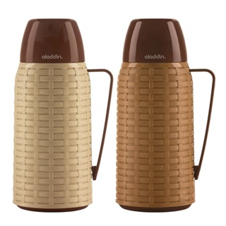 Garrafa Aladdin Rattan, 1 Litro, Marrom/Creme (sortida)