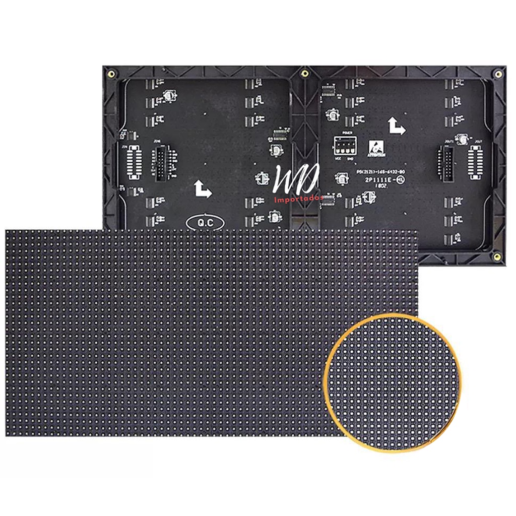 Modulo Painel Led P5 Rgb 32x16cm Hub75 Interno Indoor | Shopee Brasil