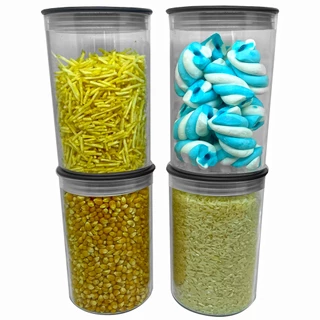 KIt 4 Potes 1000ml Para Alimentos Hermetico