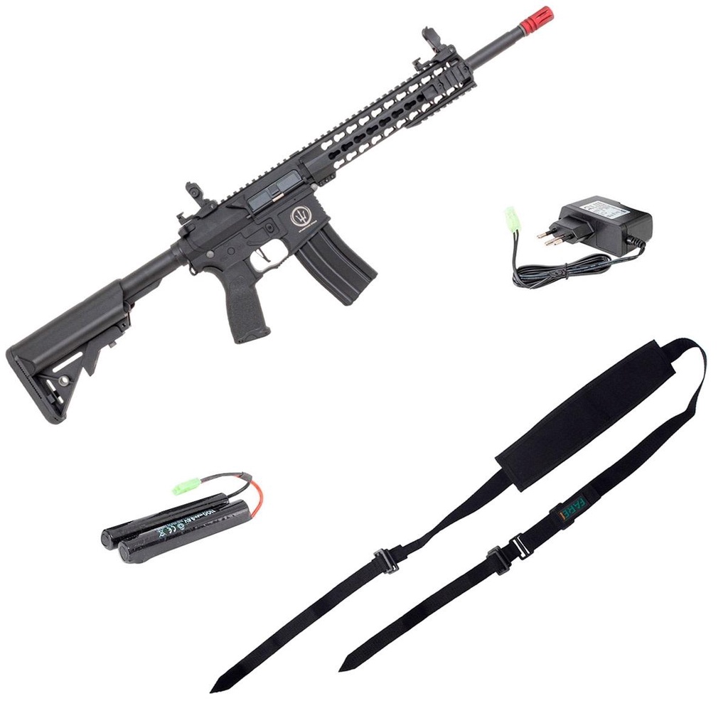Rifle de Airsoft AEG M4 AR15 Neptune 10" 380FPS 100 BB's Rossi ...